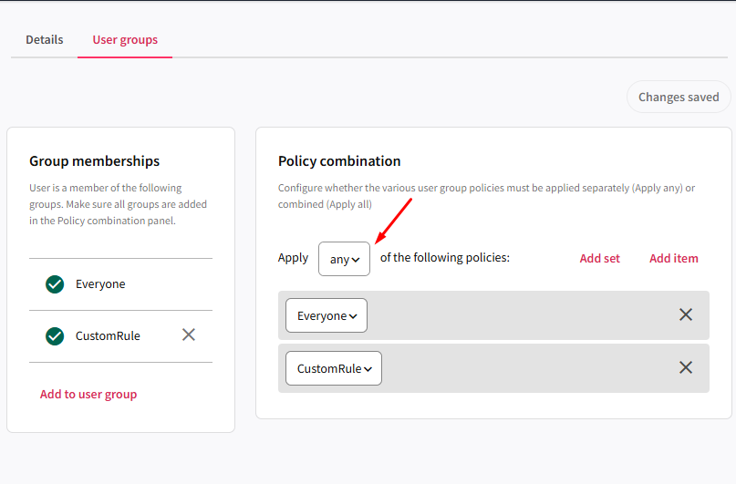 policy combinations
