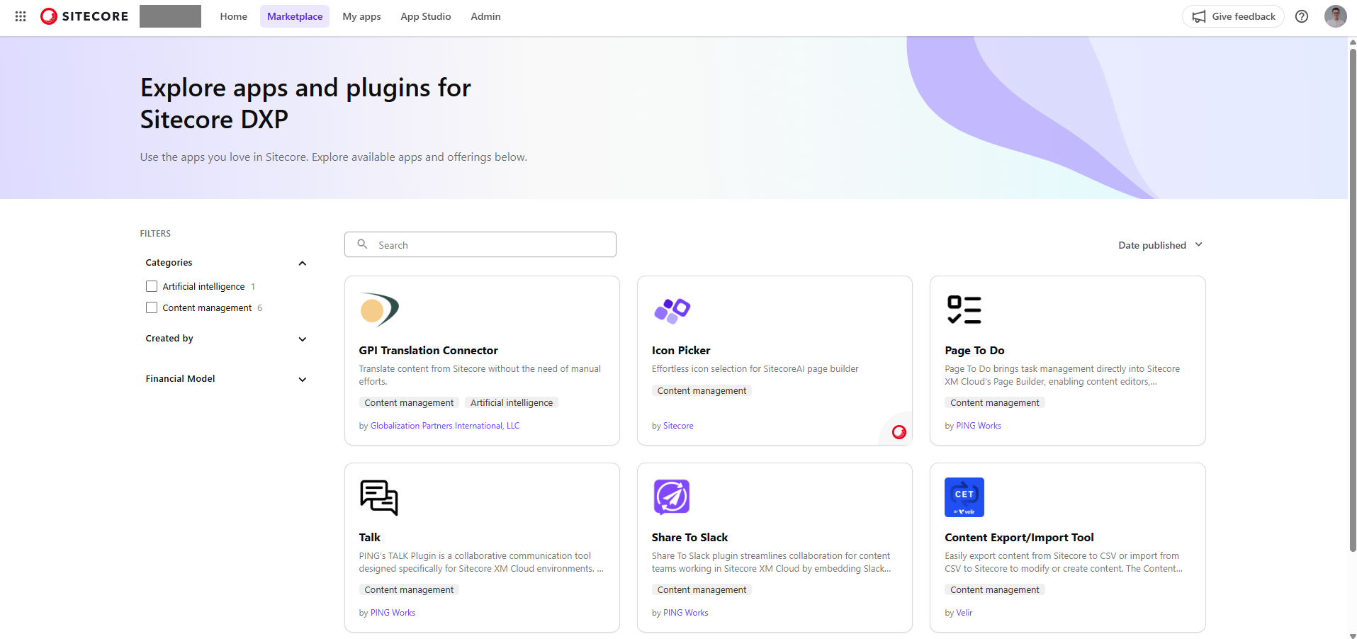 Sitecore Marketplace
